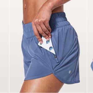 Lululemon Tracker Short V *4" Brilliant Blue ladies size 4